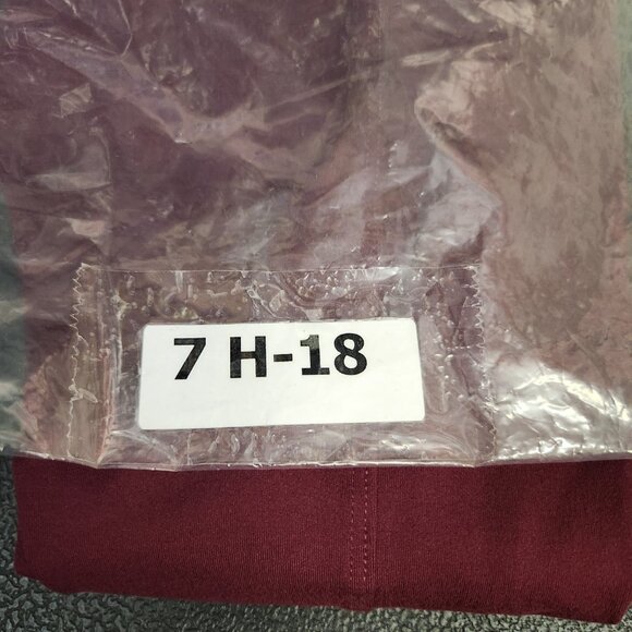 Bombshell Sportswear Leggings Size Small Cut Out Low Back Buckle Burgundy - Picture 13 of 13